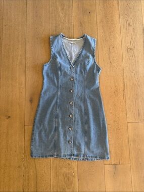 Abercrombie & Fitch Denim Button-Front Dress